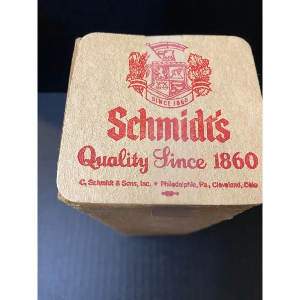 Sleeve of Vintage Schmidts Double Sided Beer Coaster Philadelphia PA Cleveland